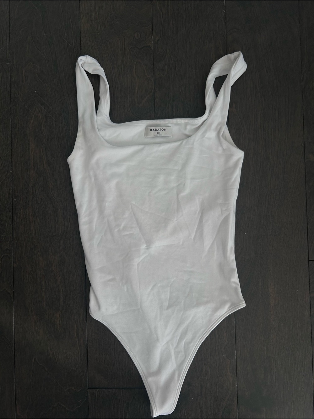 Babaton White One-Piece Tank Bodysuit